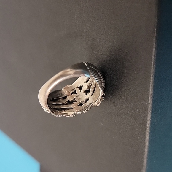 Judith Ripka Sterling Midnight Blue Sapphire Cable Style Dome Ring Size 5.75 - Picture 6 of 14